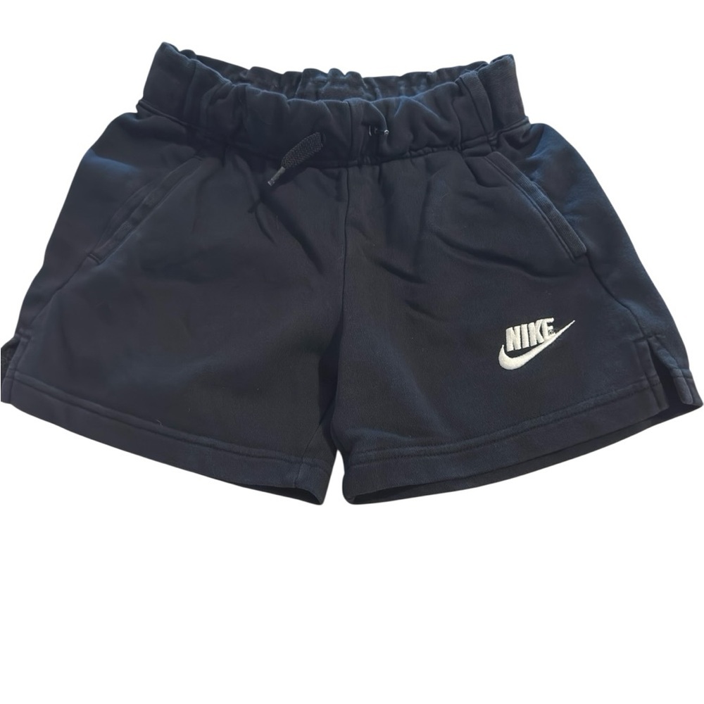 Nike Women’s Black Sweat Shorts Size Medium Drawstring Lounge Athletic